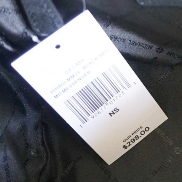 MICHAEL KORS MEDIUM SELMA 🌹 ROSE PRINT BLACK LOGO MESSENGER CROSSBODY BAG NWT - Picture 10 of 13